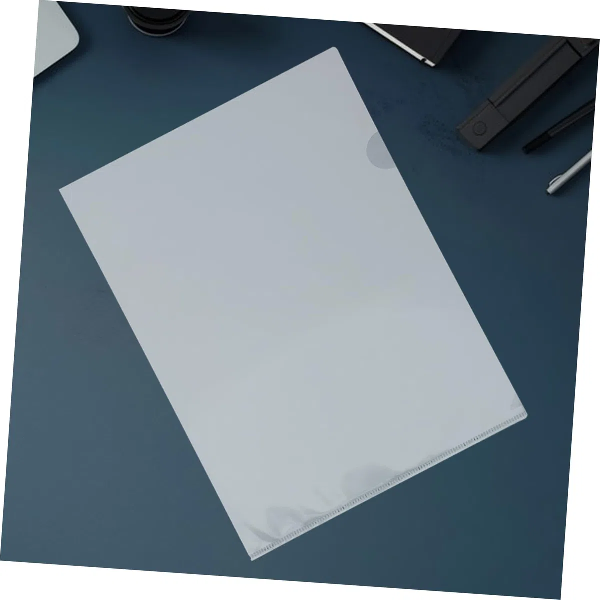 Carpeta A4 en L Transparente 100 Unidades de Plástico para Archivos | Decoracion Colegio, Funda Clasificadora para Documentos, Resistente al Agua, Uso en Oficina y Hogar