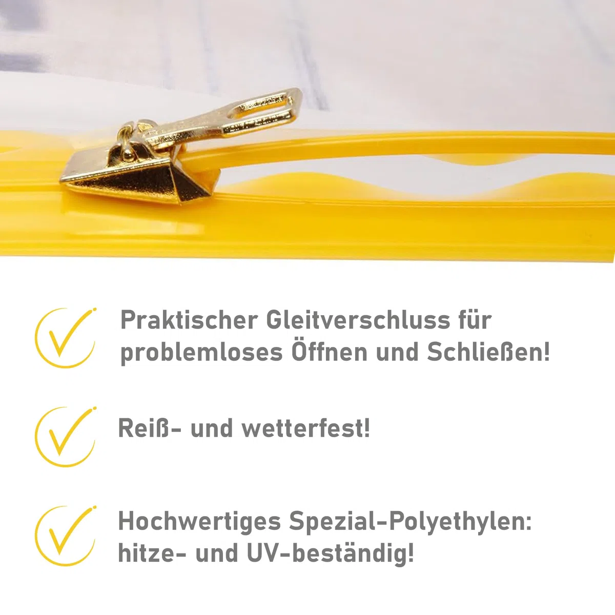 Carpeta Protectora de Planos en Polietileno 900x1400, DIN A0+, 5 Unidades | Bolsas impermeables resistentes a UV con cierre de cremallera para planos de construcción y proyectos en exteriores.