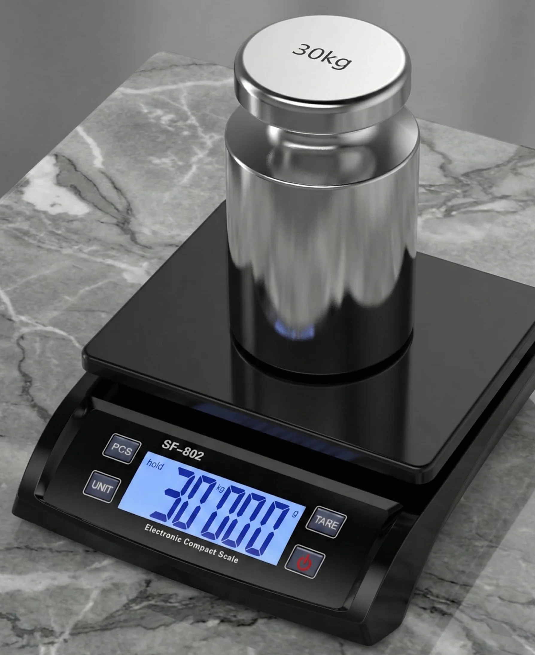 Báscula Digital para Paquetes 30kg, Balanza de Envío Postal Profesional