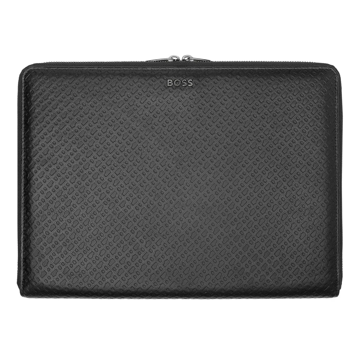 Hugo Boss Carpeta de conferencias A4 Monogram Zipped Black