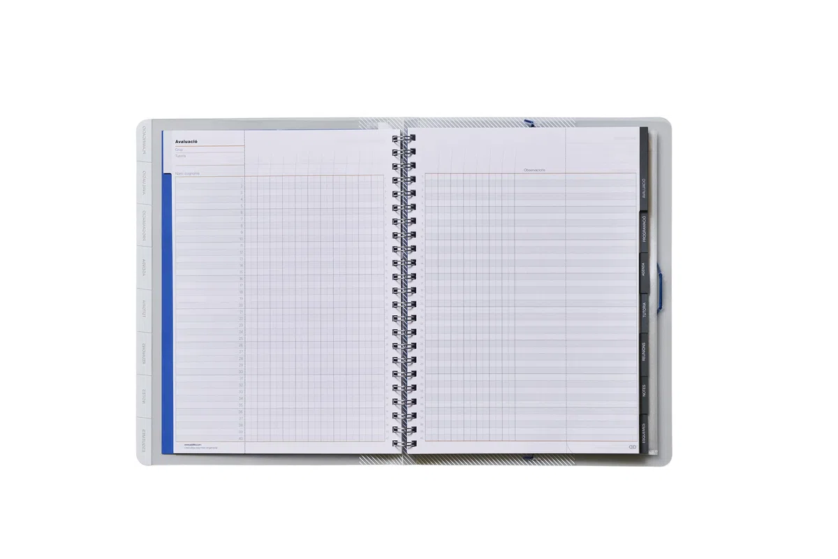 ADDITIO - Carpeta Global para el profesorado | Evaluación | Agenda | Tutoría | Reuniones | Tamaño 24 x 32 cm. | Catalán | Lila