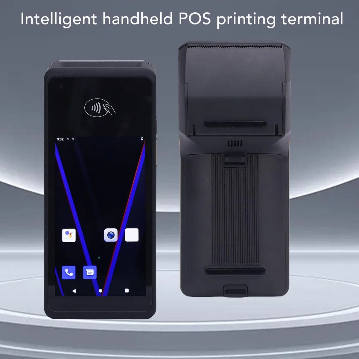Escáner de Código de Barras, Terminal Móvil de Pantalla Táctil de 5 Pulgadas para Android 11, Impresora PDA de Mano de 58 Mm, Captura de Datos de Código de Barras 1d 2D, BT5.0,
