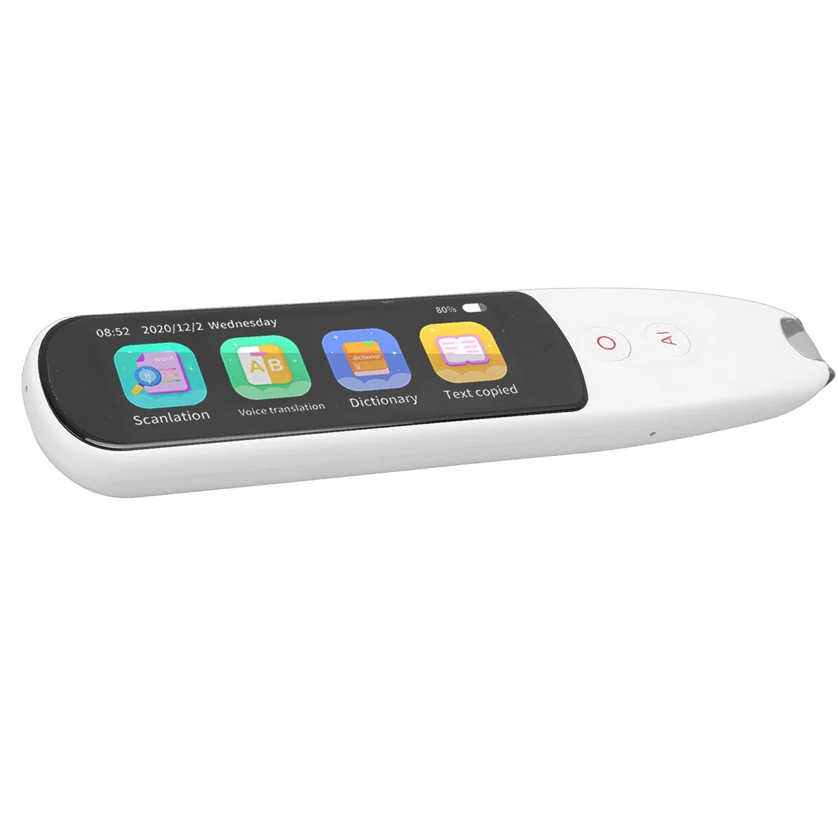 Bolígrafo de Traducción, Bluetooth WiFi sin Conexión, Bolígrafo de Lectura de Escaneo en Línea, de Escaneo con ROM de 8 GB Diccionario Incorporado de Texto a Voz para Niños y Adultos con