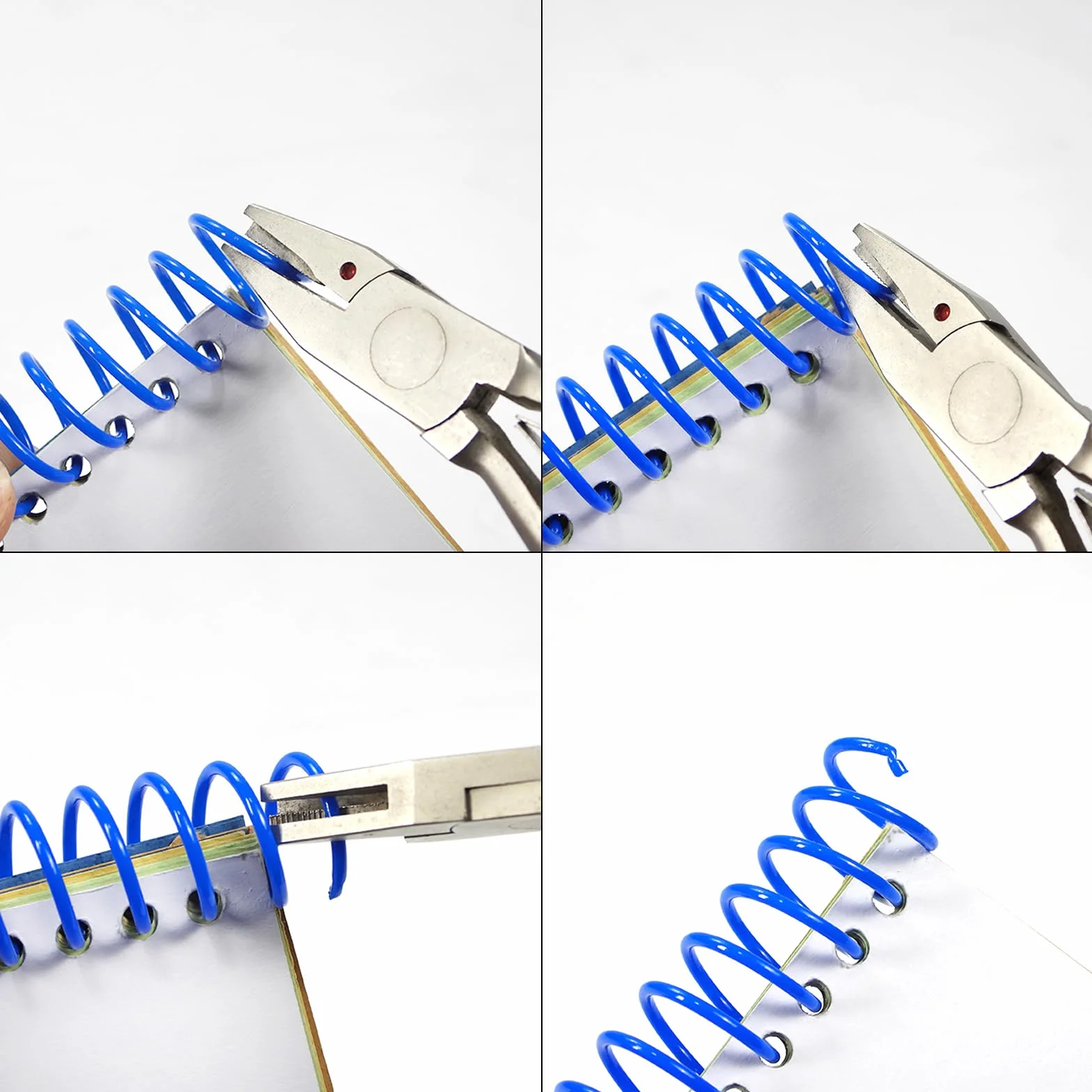 RAYSON Espiral Encuadernacion de Plastico, 50 Hojas, Paso de 3:1, 9,5 mm, Multicolor, Paquete de 100