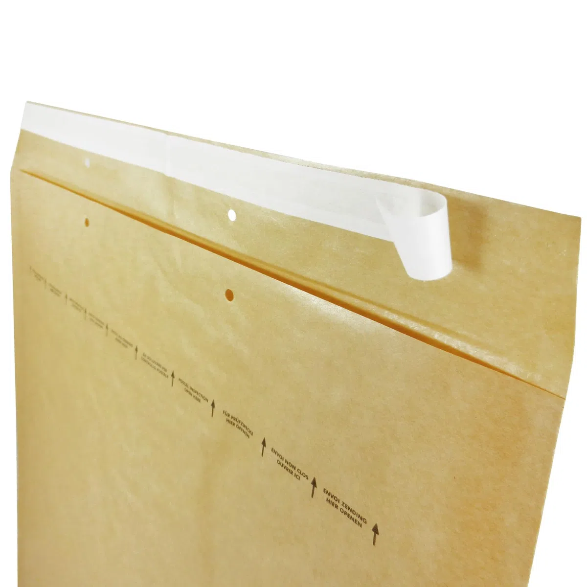 versando 200 sobres acolchados K10, dimensiones interiores 350 x 470 mm, dimensiones exteriores 370 x 480 mm, color marrón/amarillo dorado para DIN C3