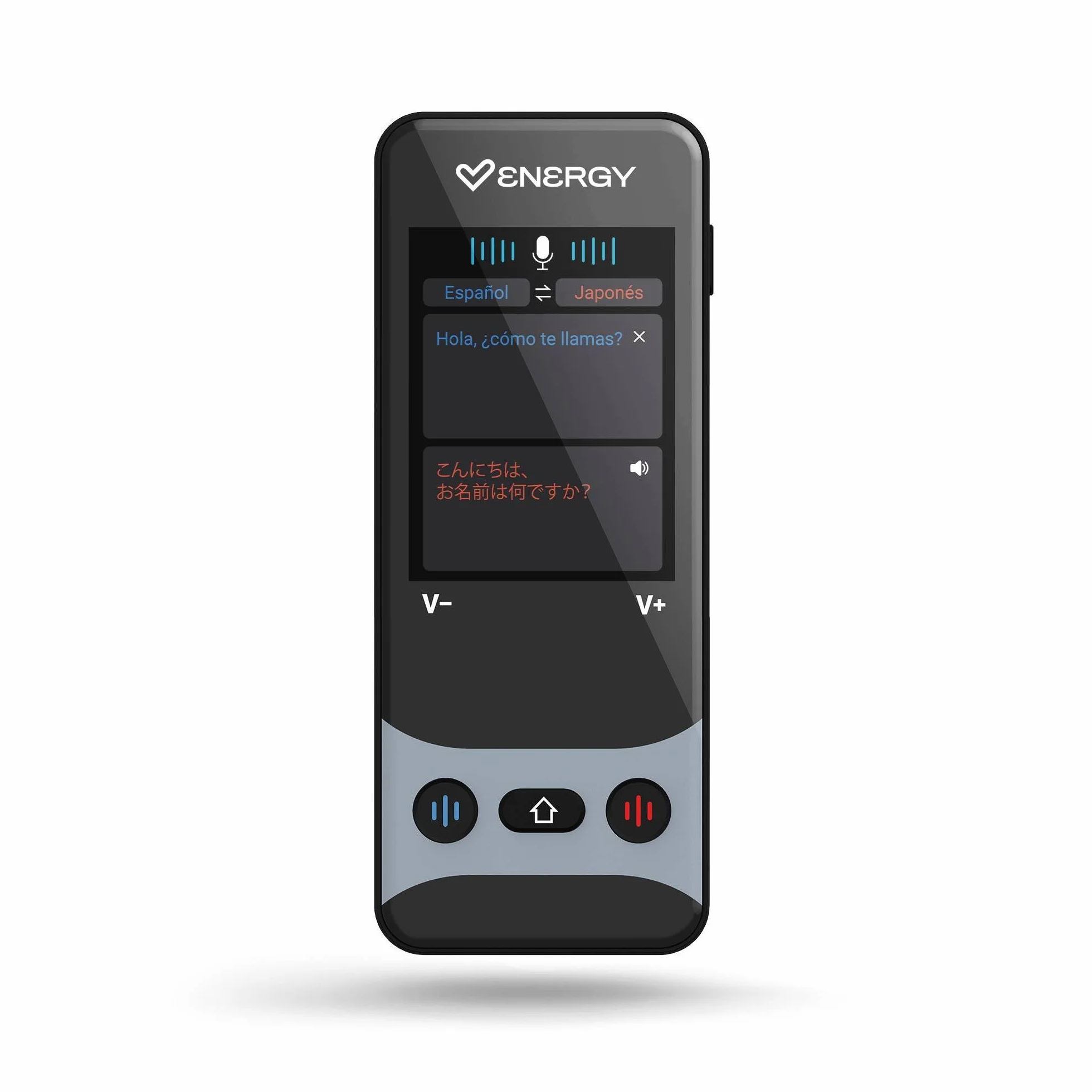 Energy Sistem AI Translator Traductor de Idiomas Portatil con IA 160 Idiomas Incluidos Online y 21 Offline Traduccion por Voz en Tiempo Real Camara 5MP para Fotos Pantalla 2.4" Bluetooth