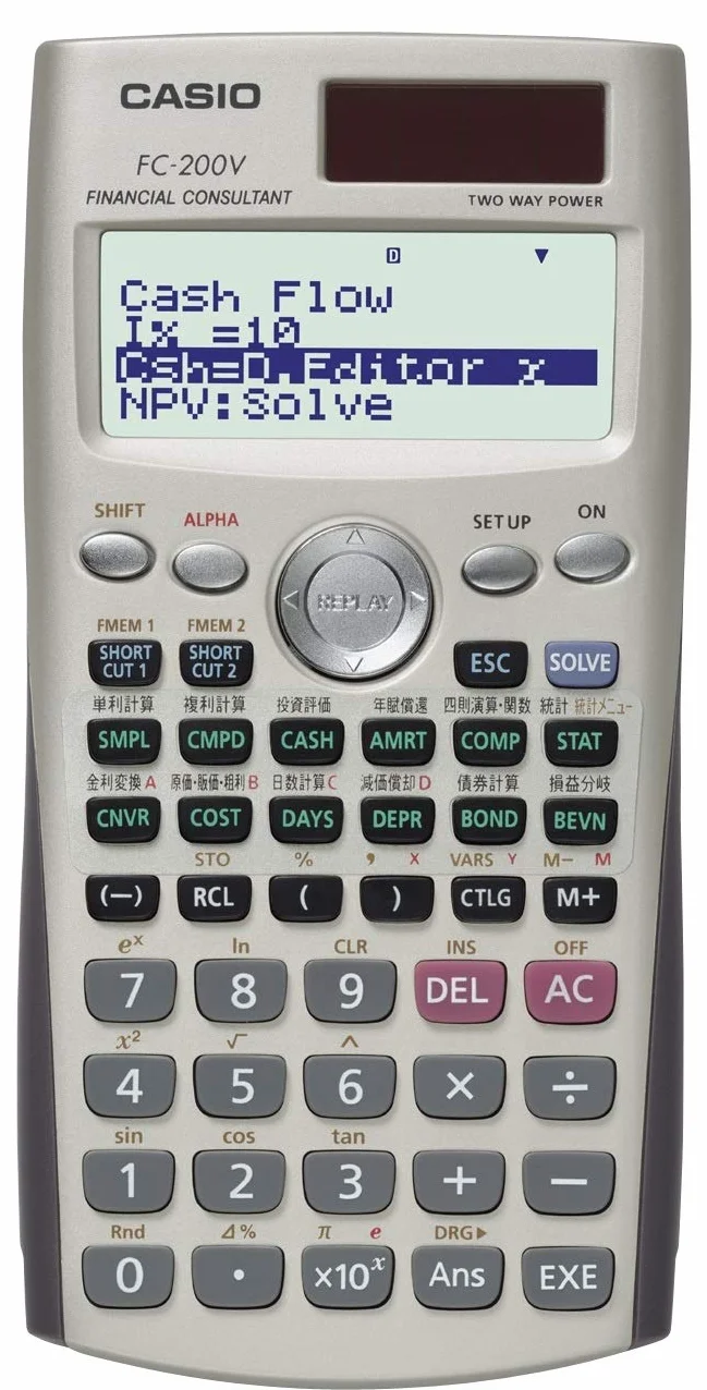 Casio Calculadora financiera FC-200V