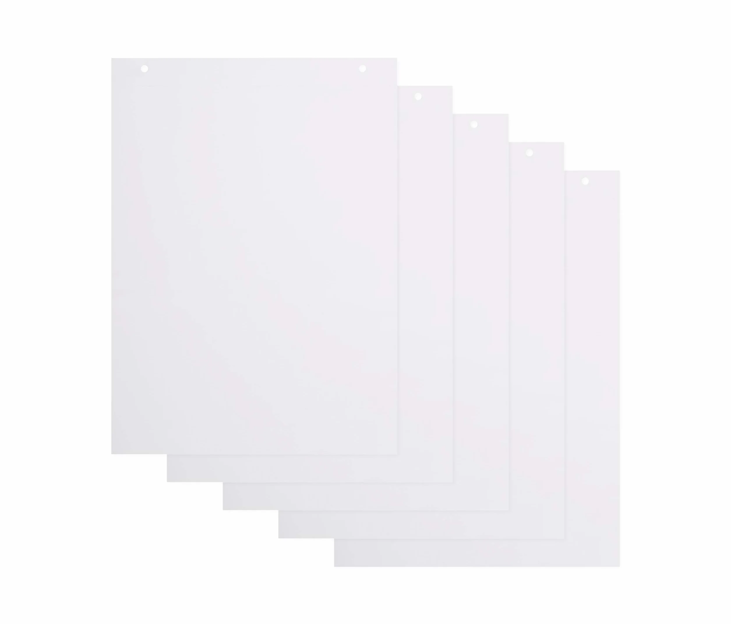 Bloc de Papel para Rotafolios A1 Blanco Liso 60 gr/m² 20 Hojas Paquete 5