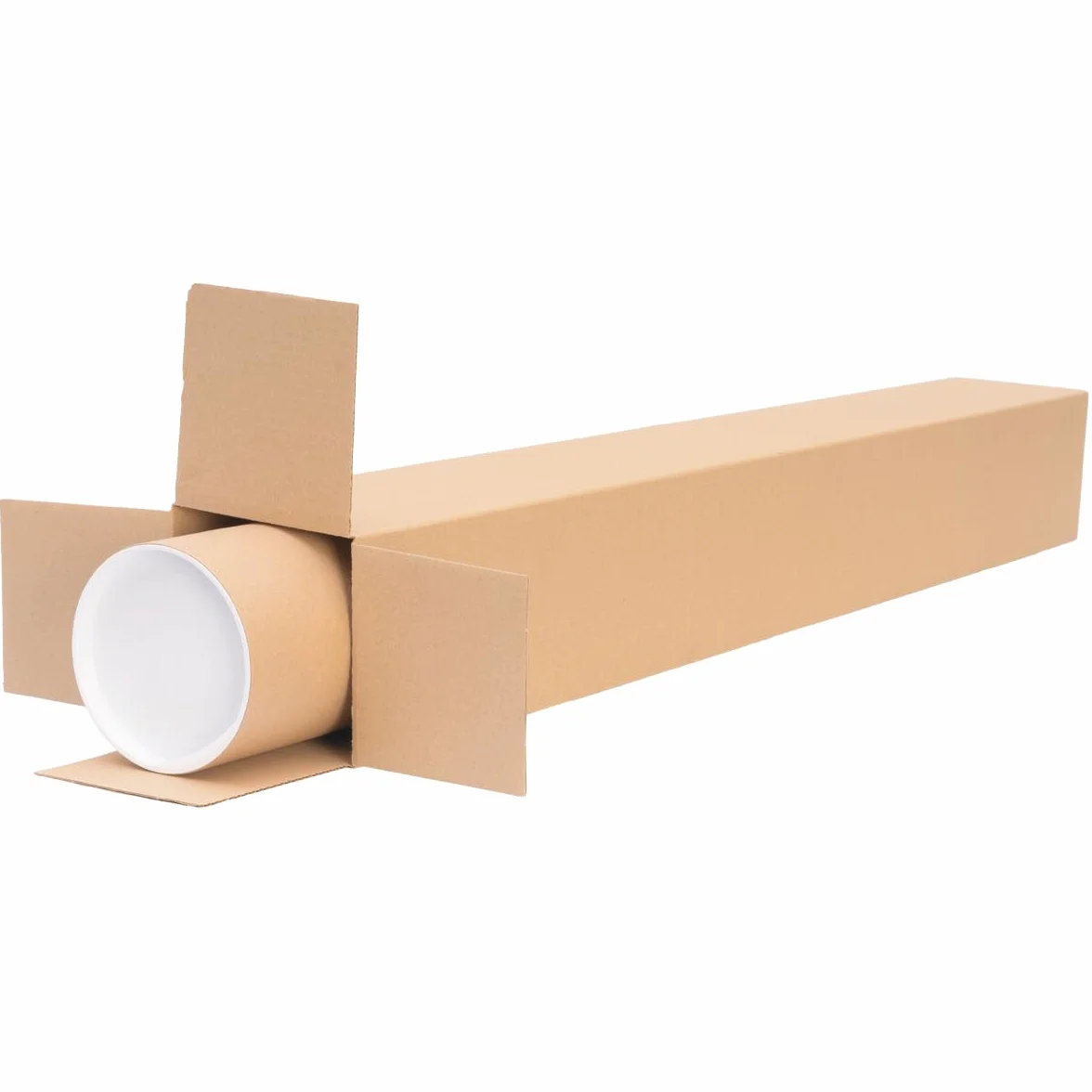 Tubo de envío 475 x 110 x 110 mm Marrón Caja plegable 10 unidades