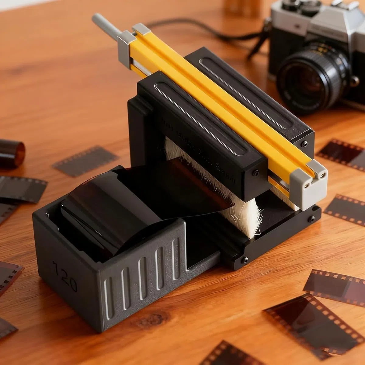 Kit de eliminación de polvo antiestático de película eléctrica, incluye barra antiestática de iones, caja de almacenamiento de película y cepillo de limpieza de lana suave para eliminar el polvo en