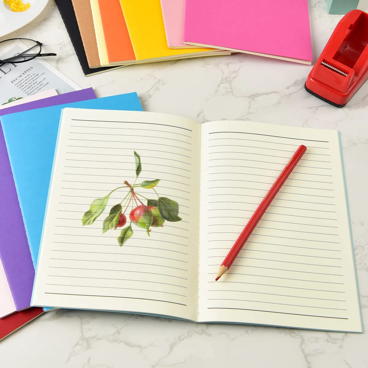 Coopay Paquete de 48 cuadernos coloridos a granel, tamaño A5, juego de viaje, bloc de notas, planificador, escritura, cuaderno de bocetos, diario de notas para niños, viajeros, estudiantes y oficina,