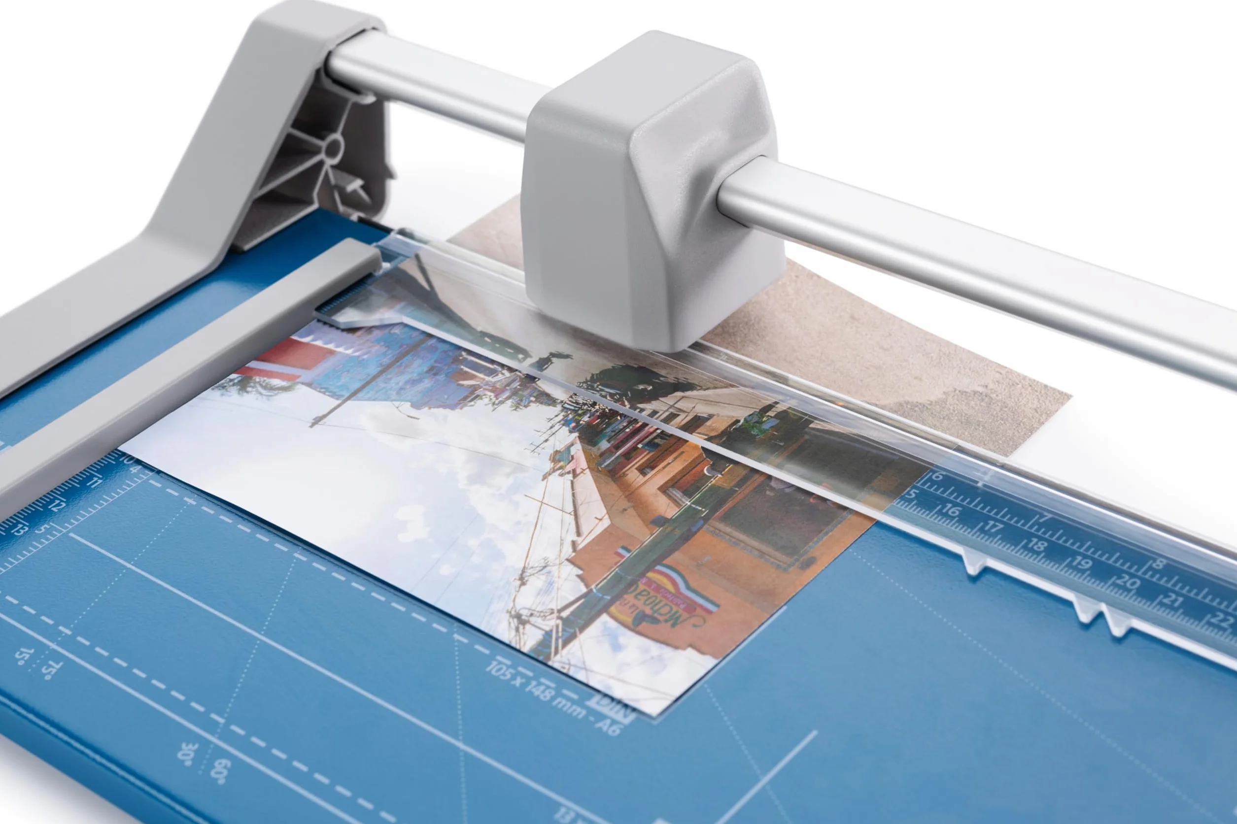 Dahle 507 Craft Creative DIN A4 autoafilable guillotina cortadora de papel con presión automática, azul