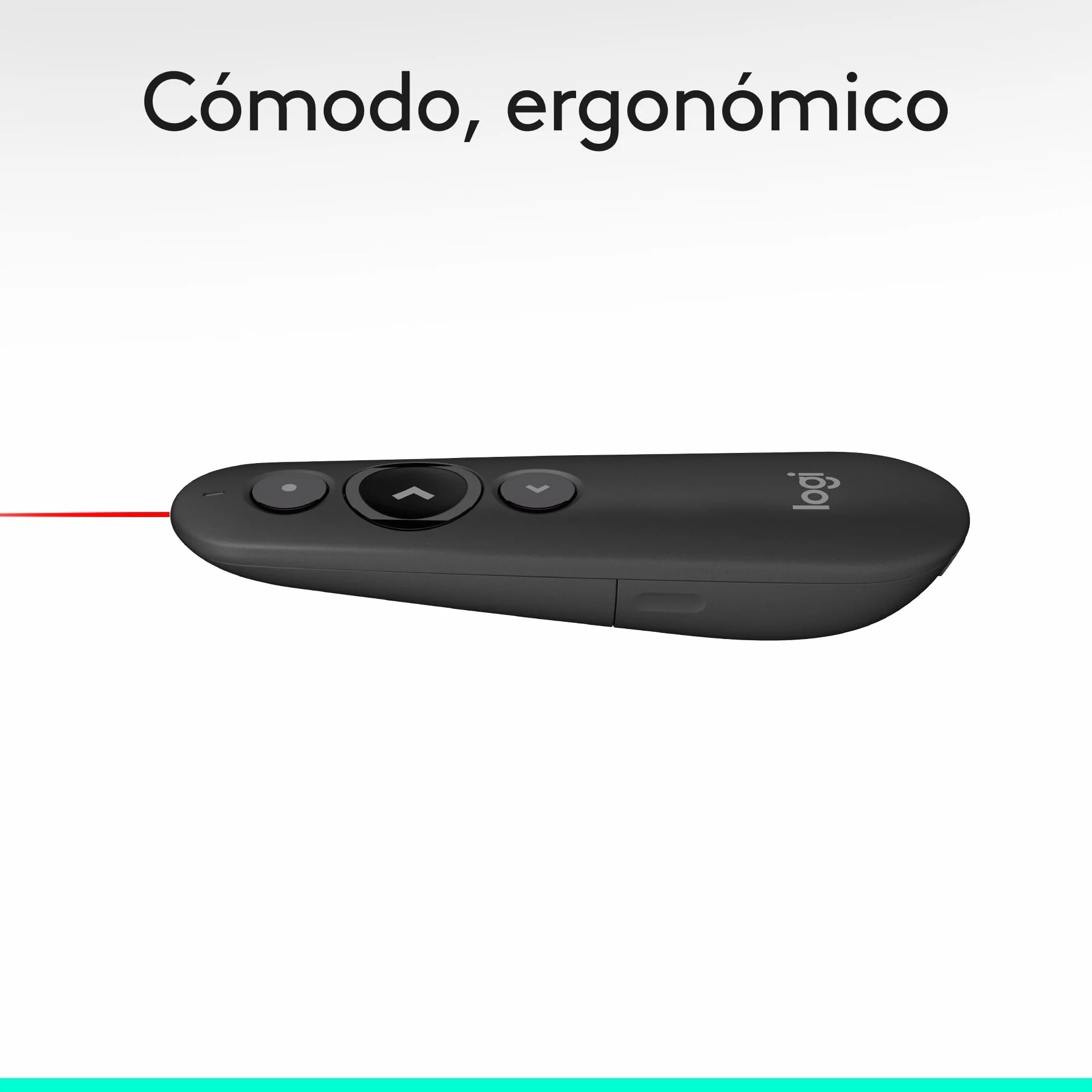 Logitech R500s Presentador Láser Clase 1 Bluetooth USB 20m Gris Oscuro