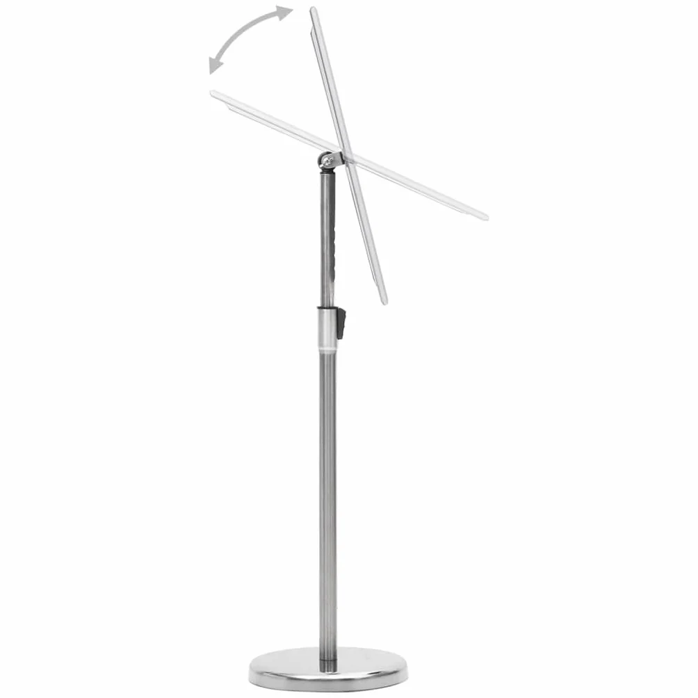 vidaXL Soporte de Pie para Carteles A4 Aleación de Aluminio Plateado