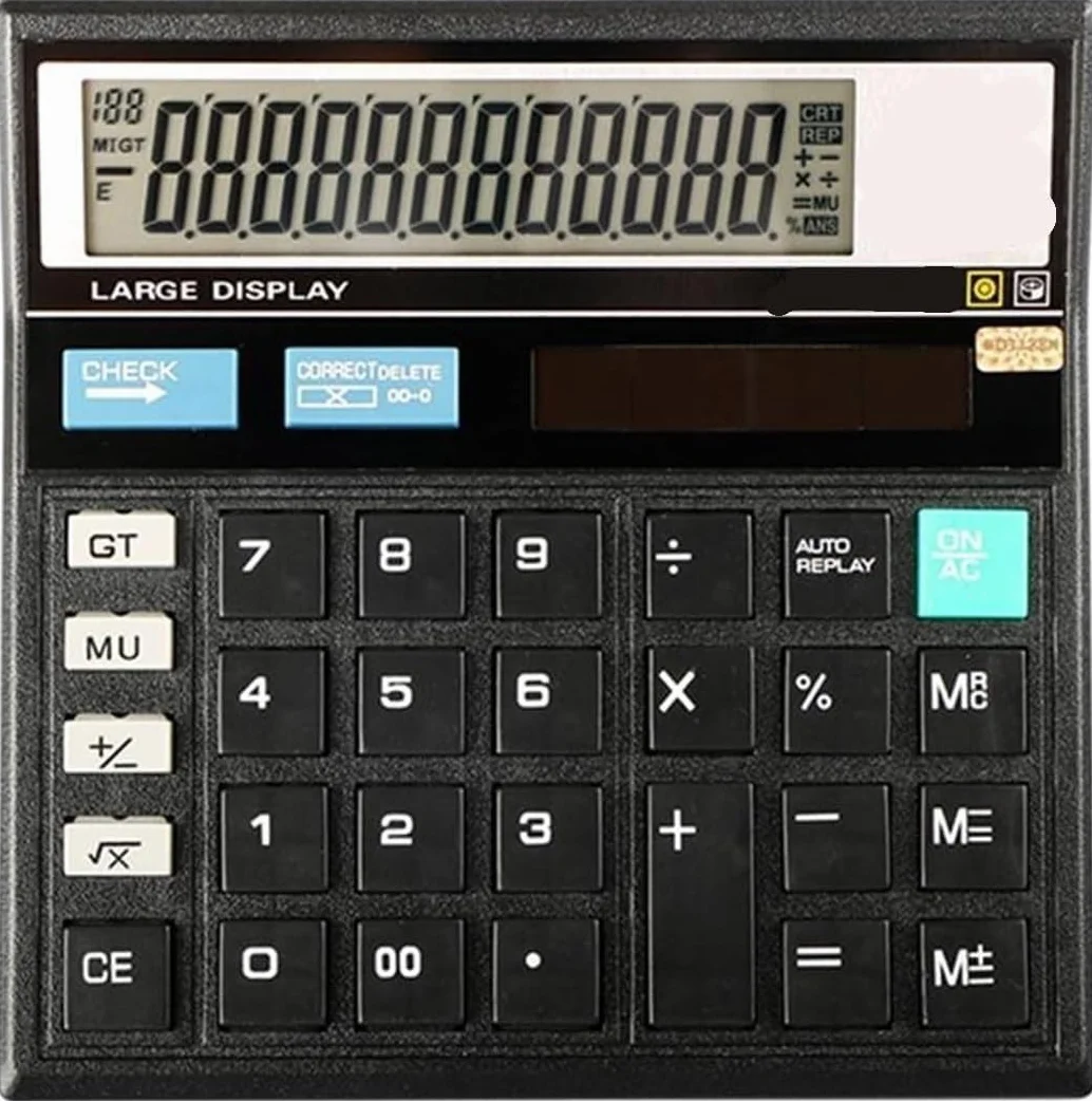 Calculadoras electrónicas de Escritorio Pantalla Grande 12 dígitos, calculadoras Escolares for el hogar, Oficina, Herramientas Contabilidad financiera,Calculadora