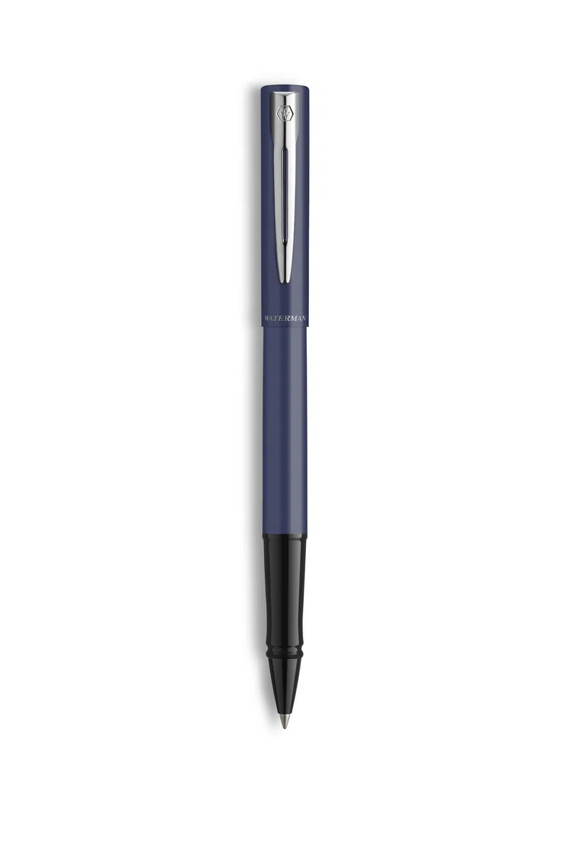 Waterman Allure - Juego de bolígrafos y bolígrafos personalizados con grabado, juego de instrumentos de escritura de lujo en negro, regalo elegante para hombre y mujer (Blue C.T.)