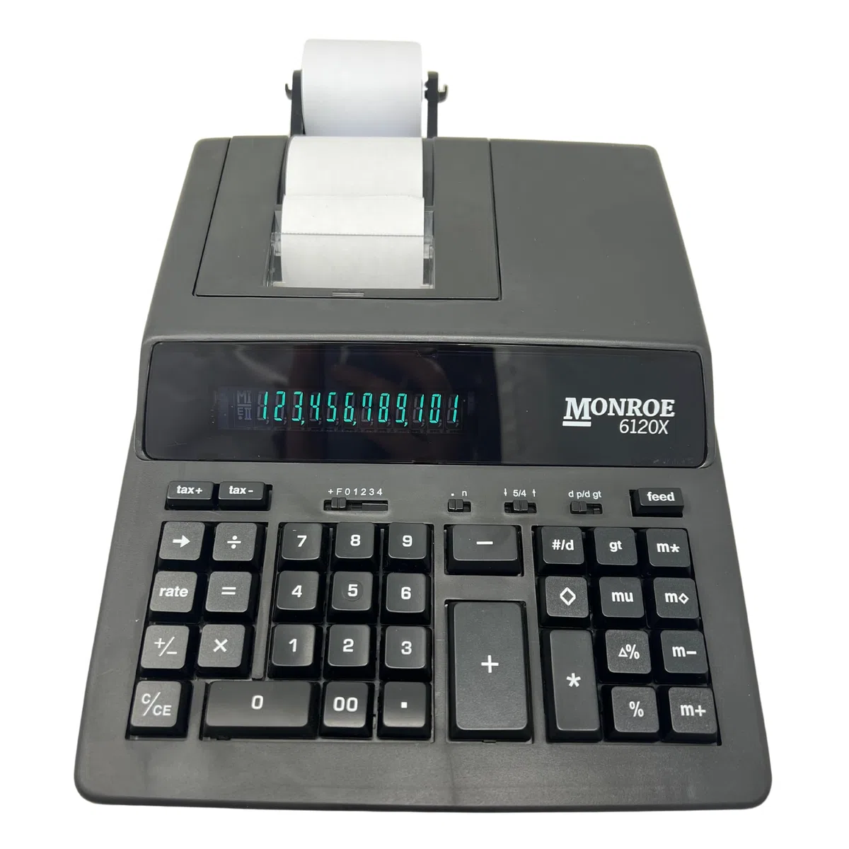 Nuevos sistemas de Monroe para negocios 6120 X impresión de 12 dígitos calculadora de pantalla/Medium-Duty con opcional suministros y espuma cuña de elevación