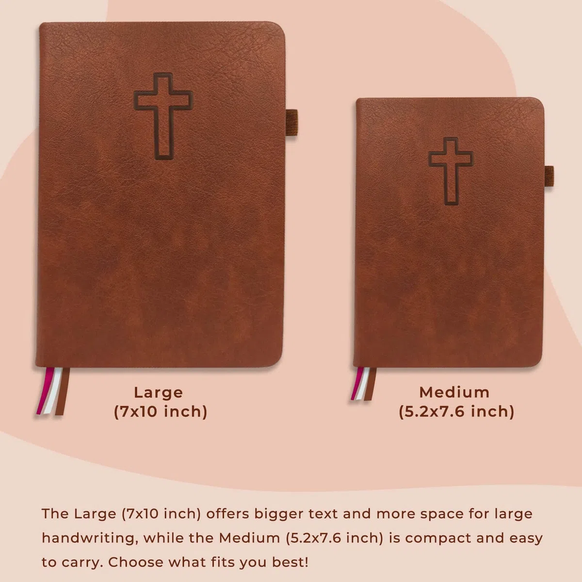 JOTFLY Diario de estudio bíblico, cuaderno de notas de la iglesia para tomar notas y reflexionar, cuaderno de estudio bíblico guiado, regalos religiosos basados en la fe y suministros de estudio