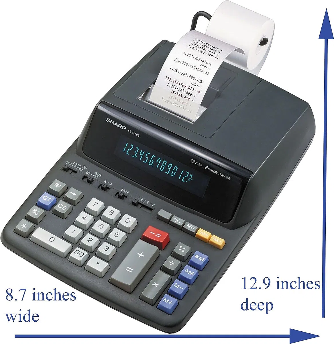 Sharp impresión de 12 dígitos calculadora