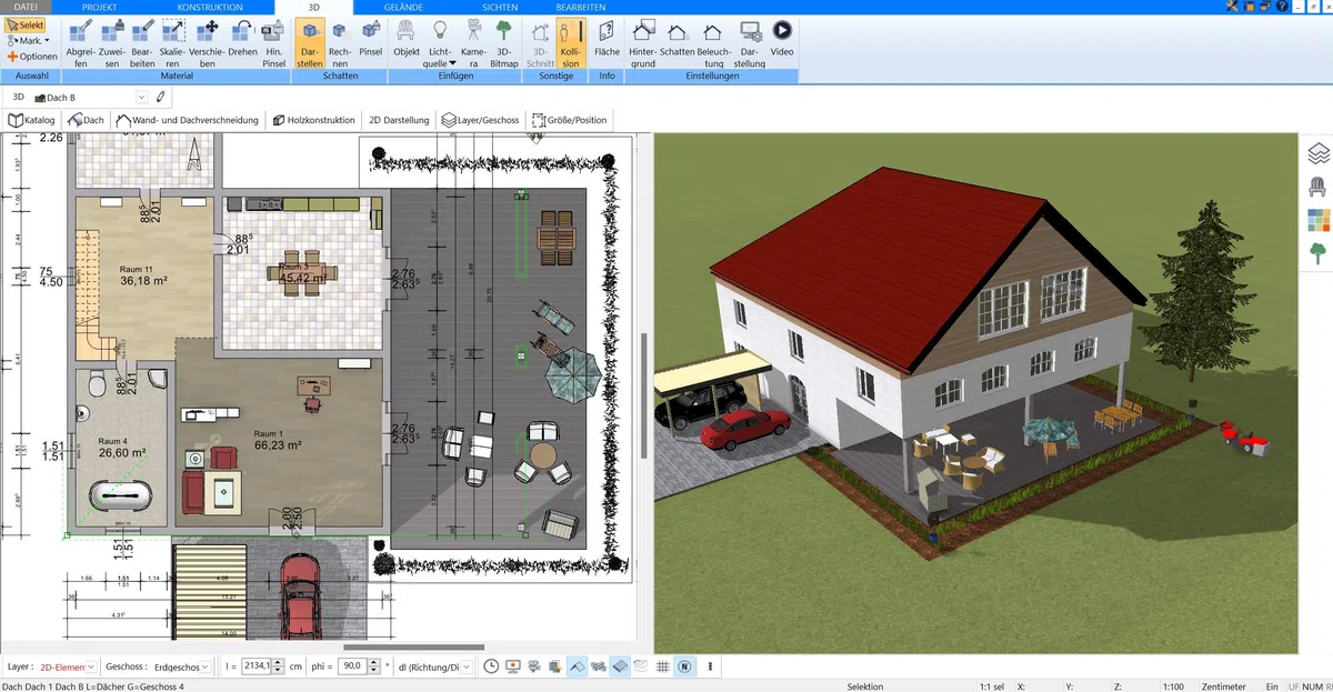 Plan7Architekt Pro 3 Porofessional Arquitectura & Casa Planner Software, Programa de Plano