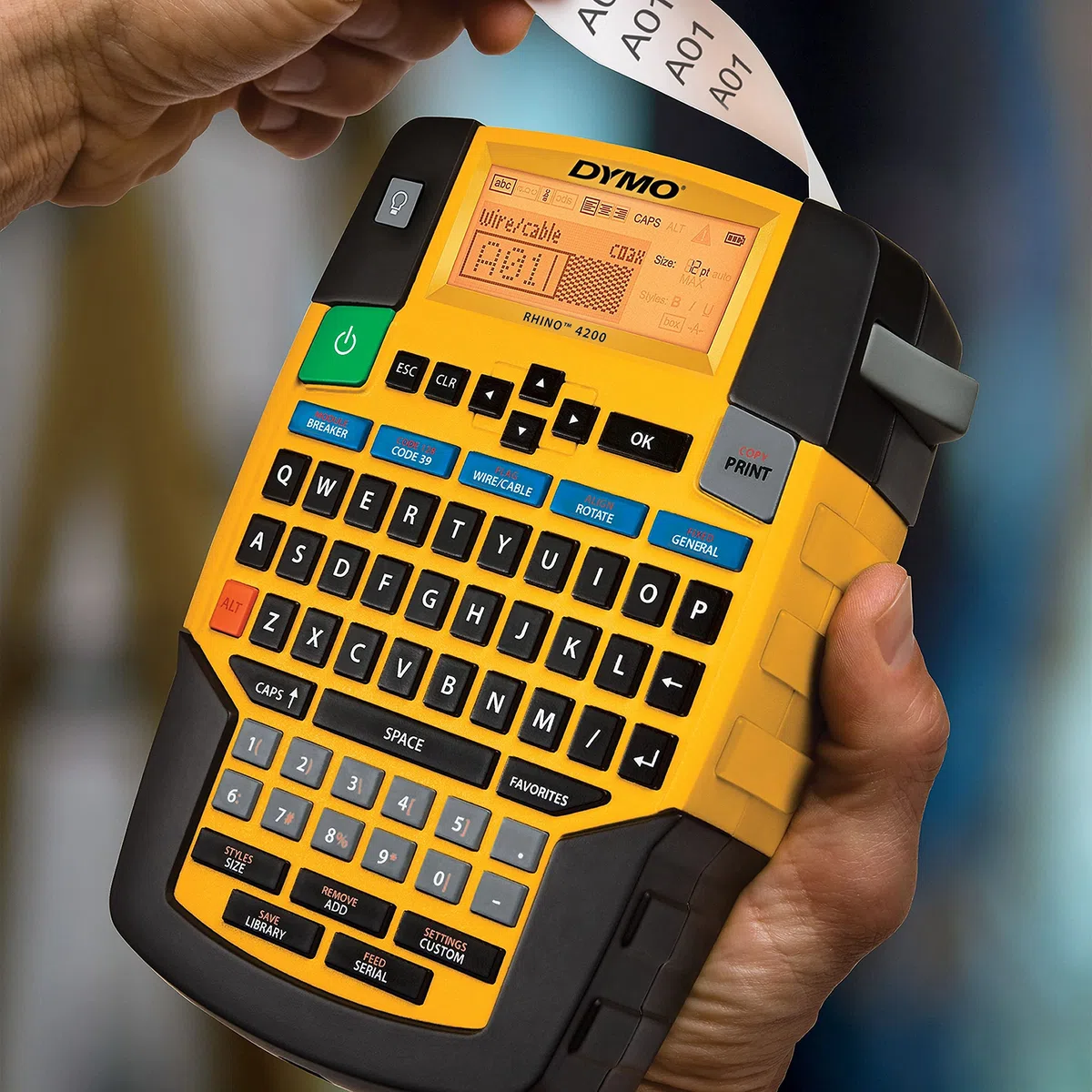 DYMO Rhino 4200 - Herramienta de etiquetado Industrial QWERTY Keyb