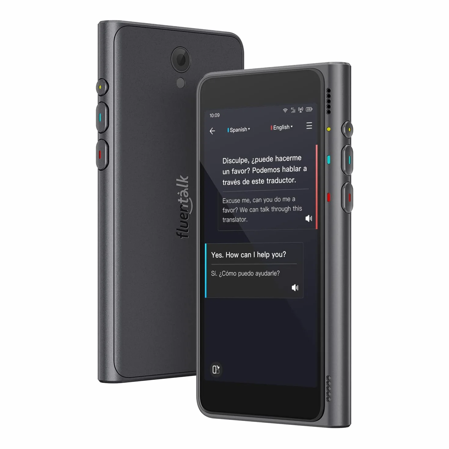 de Timekettle, Traductor de Idiomas T1 con Pantalla HD de 4 Pulgadas, Soporta 40 Idiomas y Traducción de Fotos, Dispositivo Traductor Instantáneo Sin Necesidad de WiFi, Datos Móviles