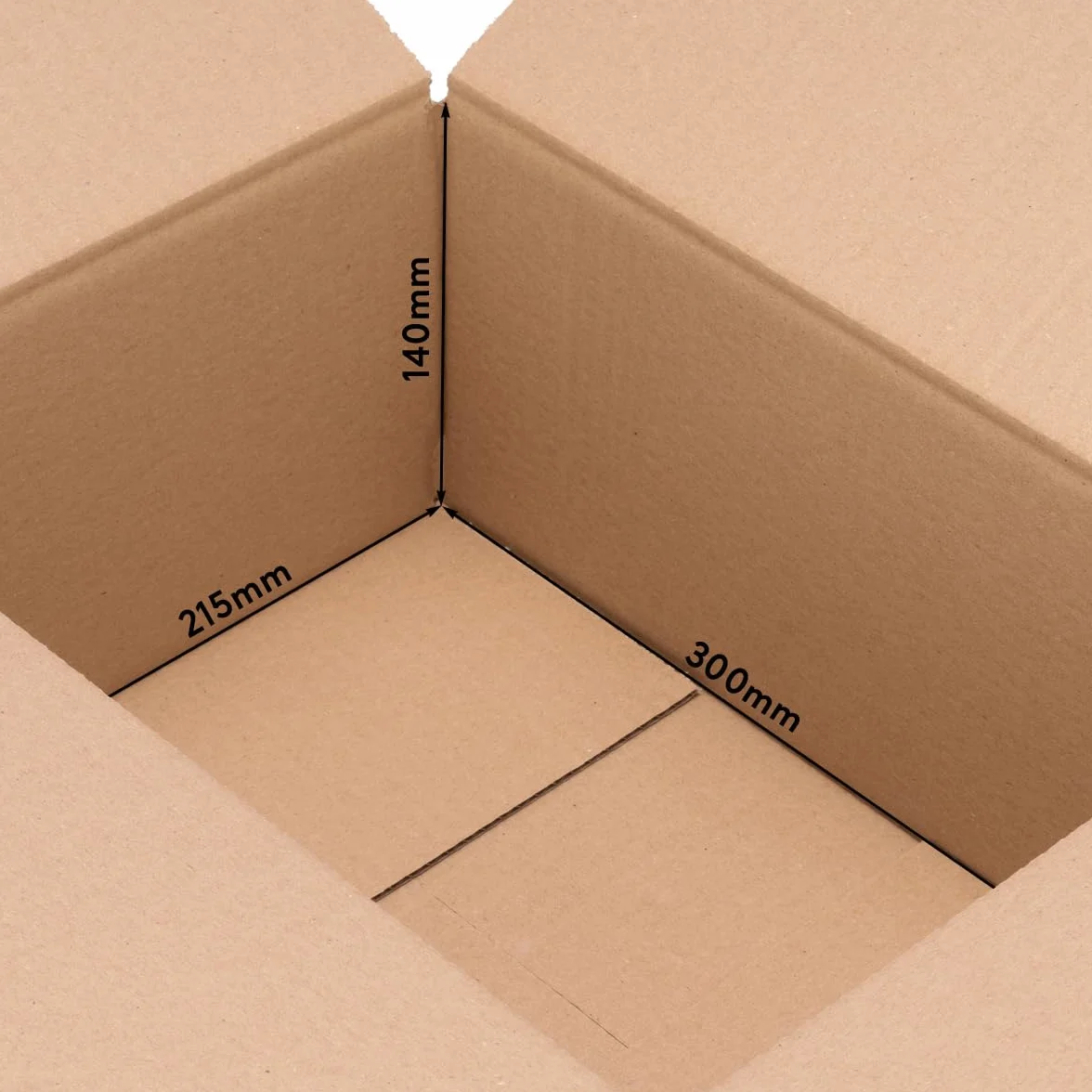 100 cajas plegables 300 x 215 x 140 mm Cajas de envío de cartón ondulado 1 embalaje de cartón ondulado KK 30 | cartón | embalaje de envío | paquetería
