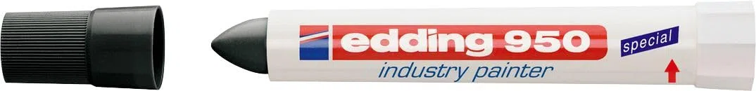 Edding 950 Industry Painter Black 10 - Marcador Negro, paquete de 10 unidades