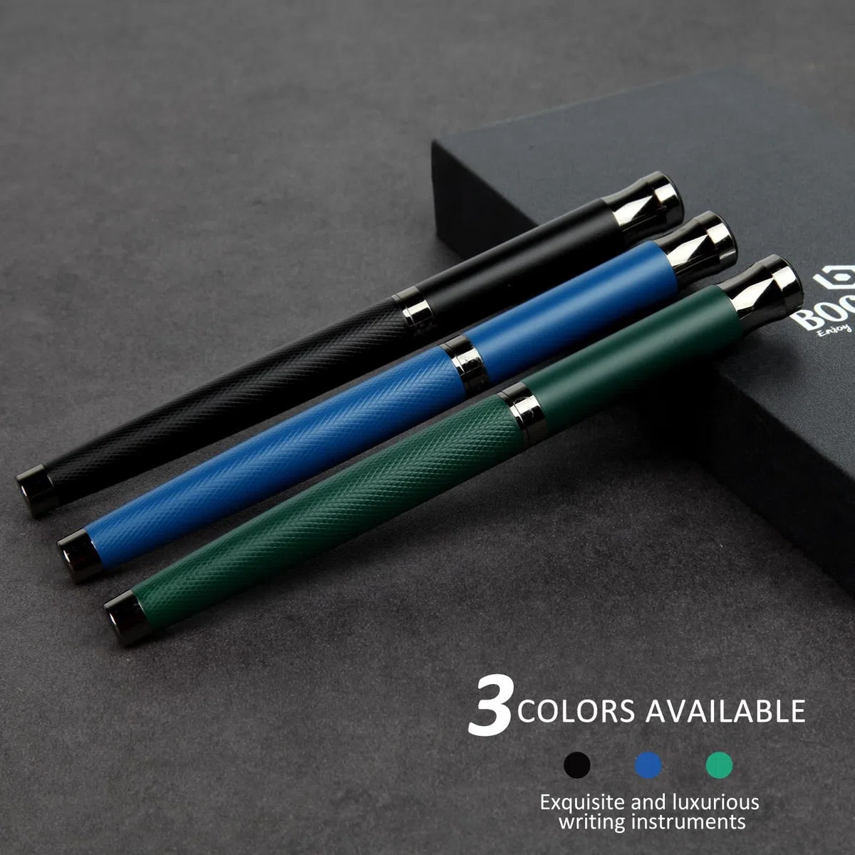 Bolígrafos de tinta líquida, bolígrafos de punta fina, bolígrafos de escritura para diario y suministros de oficina, caja de regalo elegante para el día del padre o día de la madre y otros