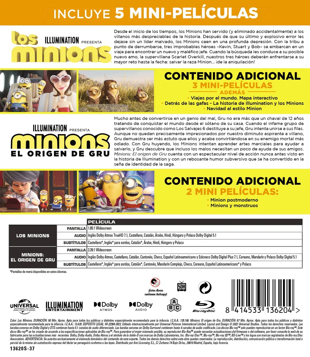 Minions Pack 1-2 (Blu-ray)