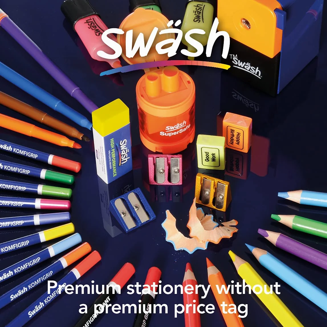 Fluorescentes prémium de varios colores, paquete de 48