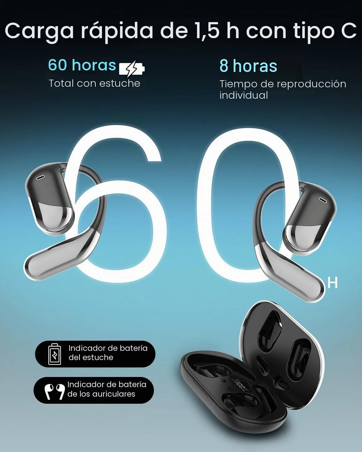 MONODEAL AI Auriculares Traductor en Tiempo Real, 144 Idiomas y 4 Modos de Traducción, 3 en 1 Auriculare Traductores Simultaneos IA, Auriculares Traductores para Viajes, Negocios y Estudios
