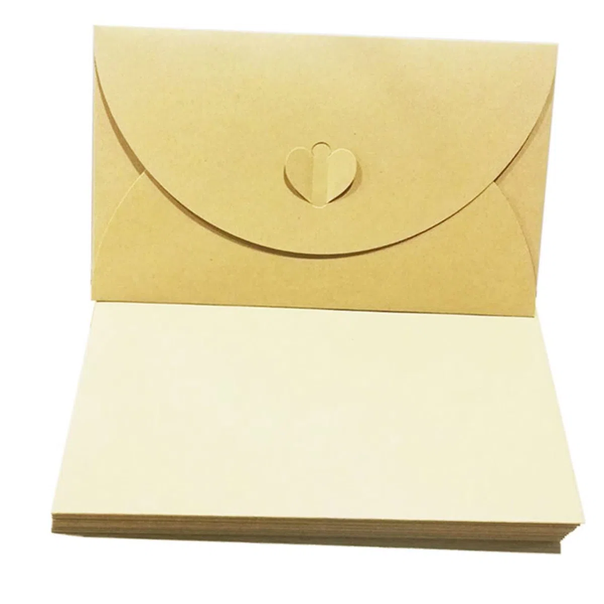 Angoily 100piezas Candado De Kraft Vintage Para Guardar Postales y Suministros De Bricolaje Sobres De Almacenamiento