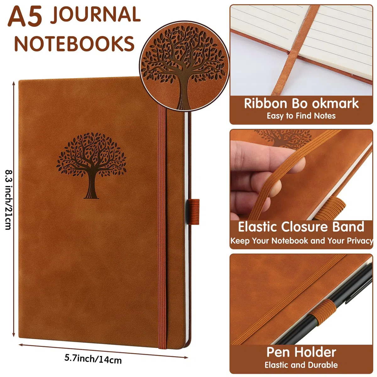 Qeeenar Paquete de 24 Cuadernos de Cuero a Granel de 5.7 x 8.3 pulgadas, Tapa Dura, Diarios A5 para Escribir, Hombres y Mujeres, Cuadernos de Viaje de Cuero, Regalos Diarios para Oficina, Vuelta al