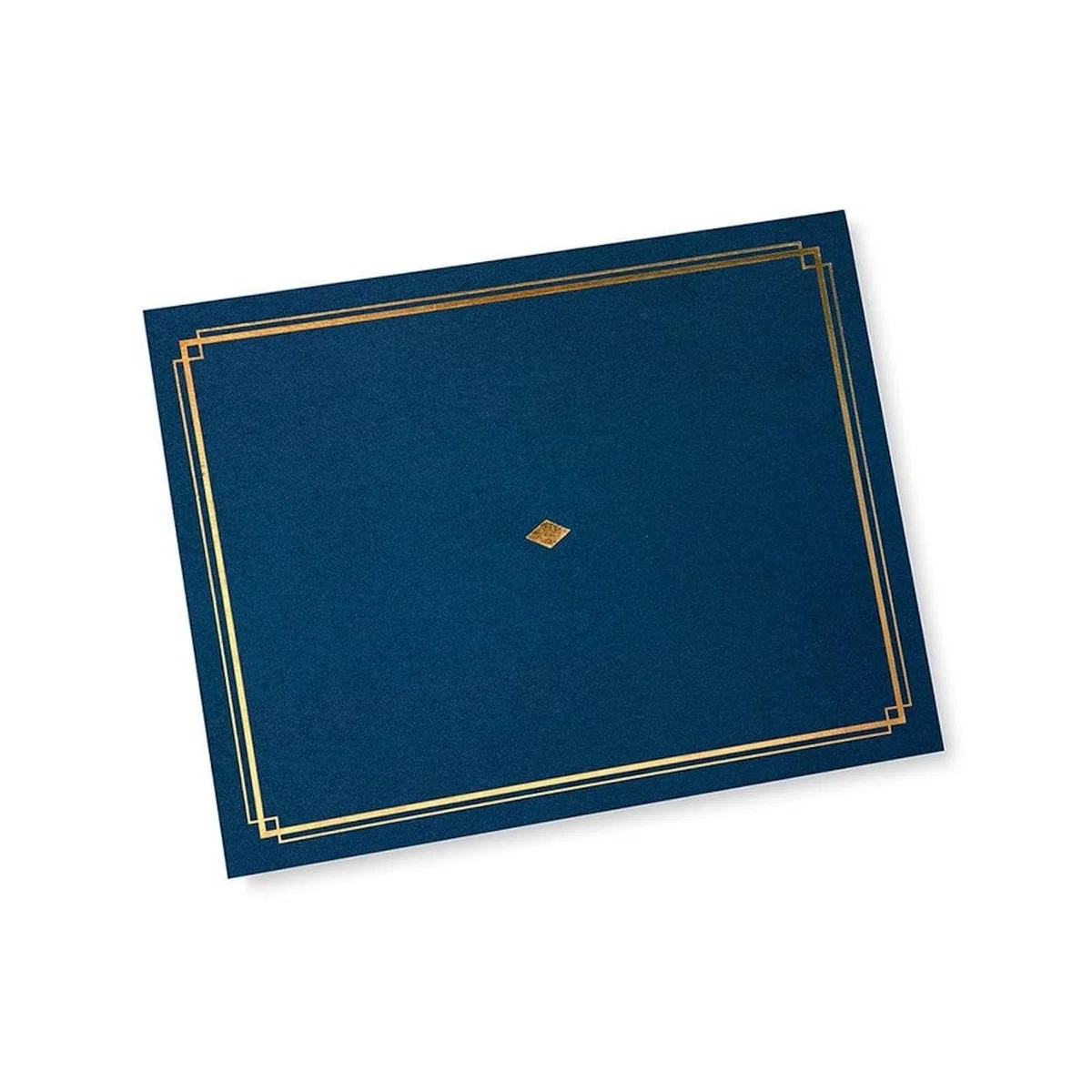 Gartner Studios Soporte para certificado, azul con detalles de lámina dorada, se adapta a documentos de 8.5 x 11 pulgadas, 36 unidades