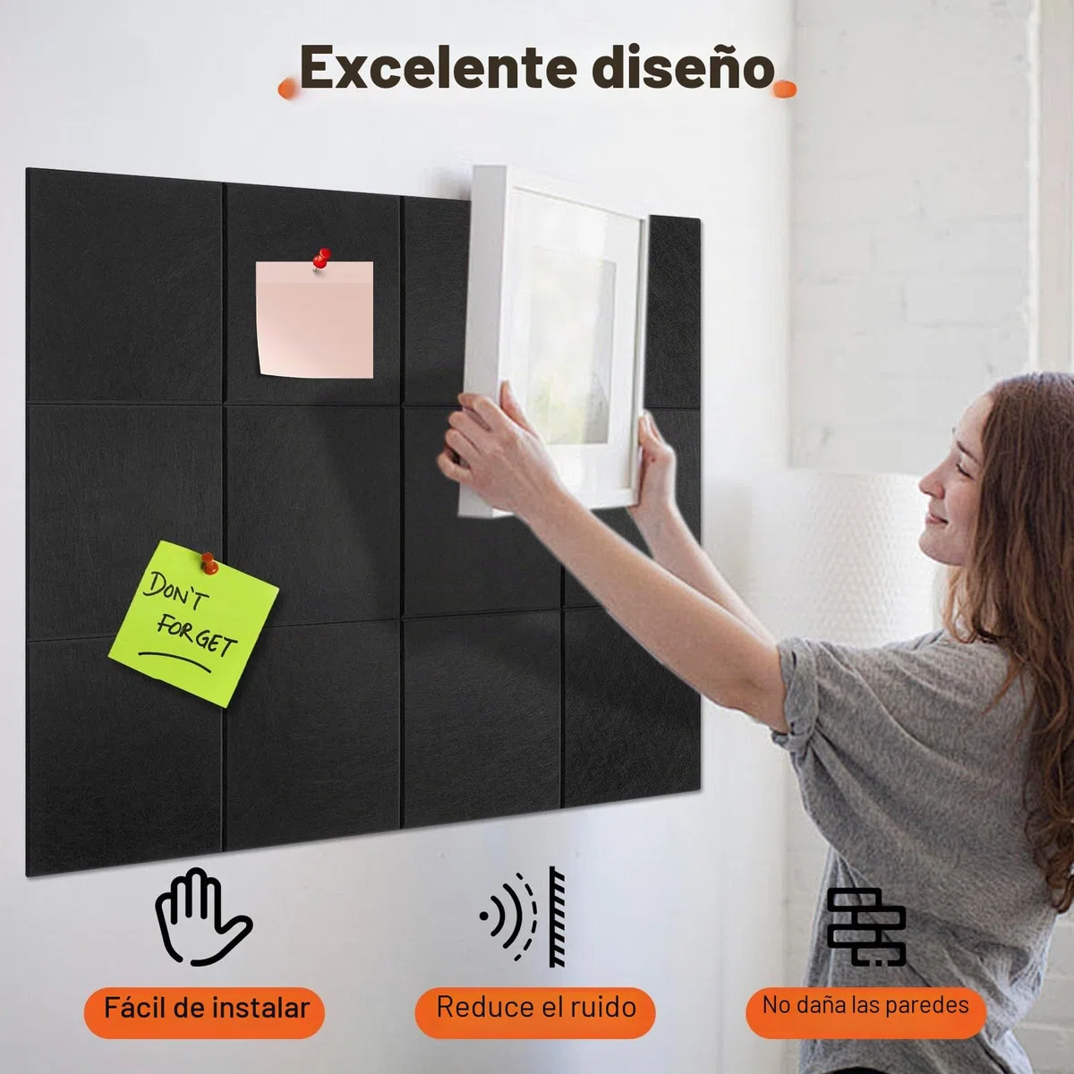 TablóN De Anuncios De Corcho Para Pared, Tablero De Corcho Grande De 120 X 90 Cm, Tablero De Corch Para Oficina, Cocina, Fotos, Notas, Hogar, Escuela, Tablero De Mensajes