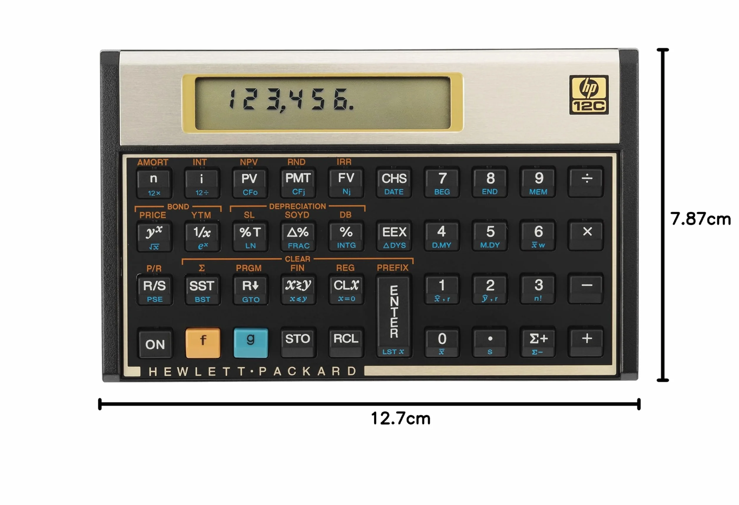 HP 12C Financial Programmable Calculator - Calculadora financiera, Negro