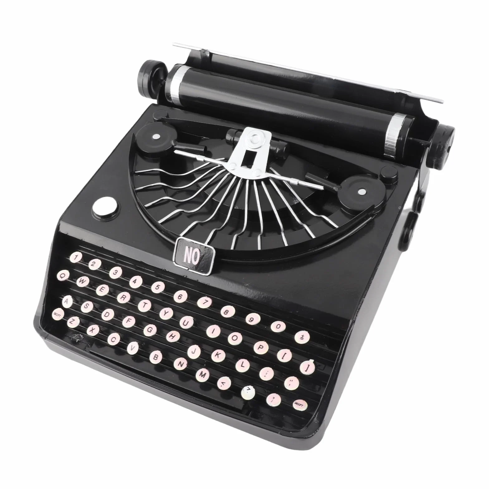 Modelo de Máquina de Escribir Antiguo, Buen Diseño Black Portable Typewriter para Oficina