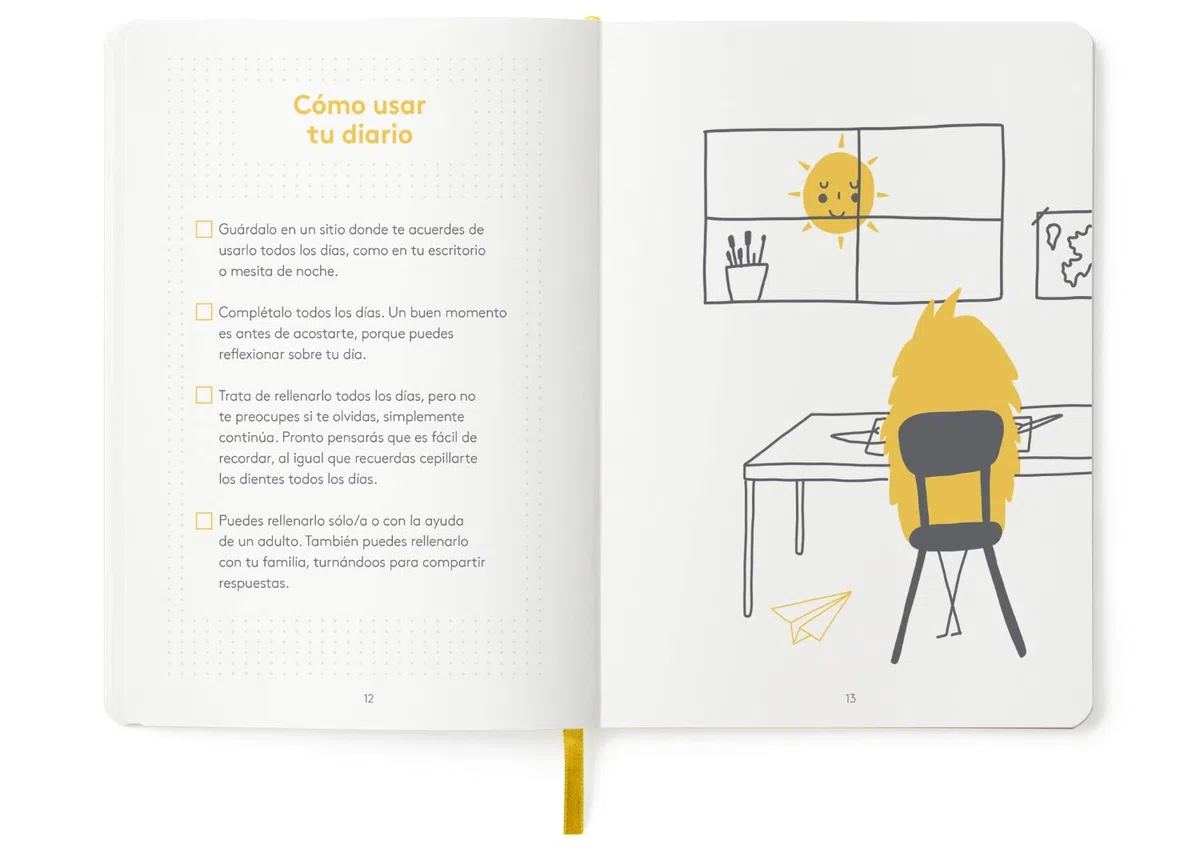 HappySelf Diario - [Edición en español] (Amarillo)