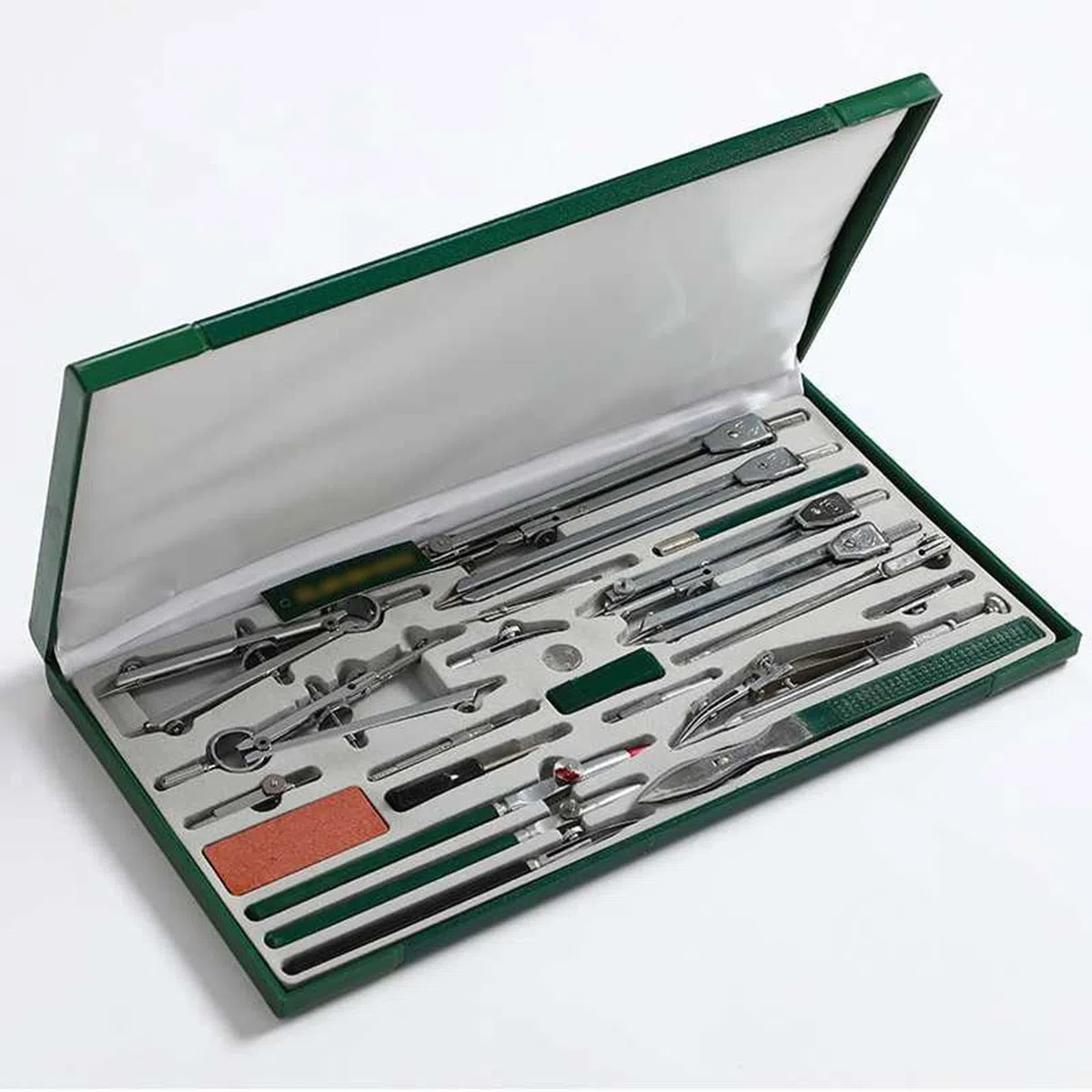 Juego de geometría profesional, kit de herramientas de brújula de matemáticas, herramientas de precisión de metal para escuela, hogar, oficina