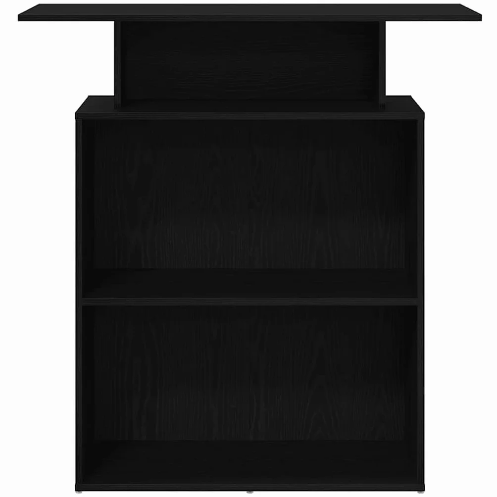 VidaXL Mostrador Recepción Negro 100x40x104 cm Madera Ingeniería