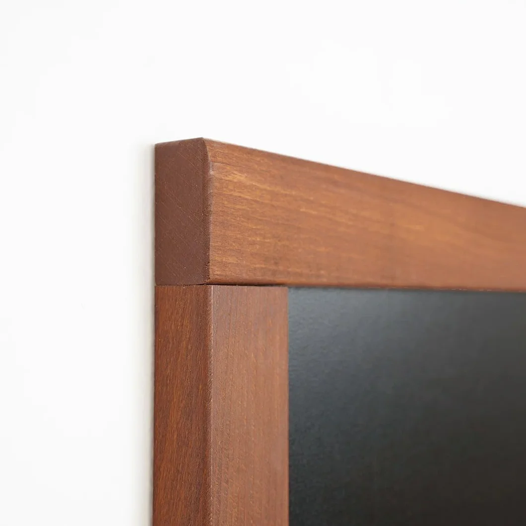 Danieli Store | Pizarra Negra para Rotuladores de Tiza Líquida Easy | Pizarra de Pared en Madera de Haya Maciza | Pizarra para Bares y Restaurantes de Pared. Kit de Fijación Incluido (60x80 cm)
