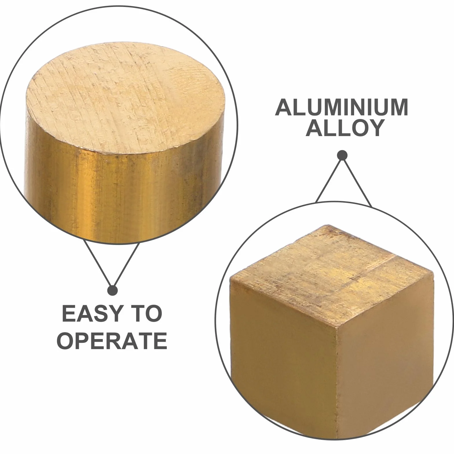 Juego Educativo de 7 Bloques de Densidad de Cobre, Hierro y Aluminio para Comparación de Materiales y Demostraciones Científicas en Clases y Hogar