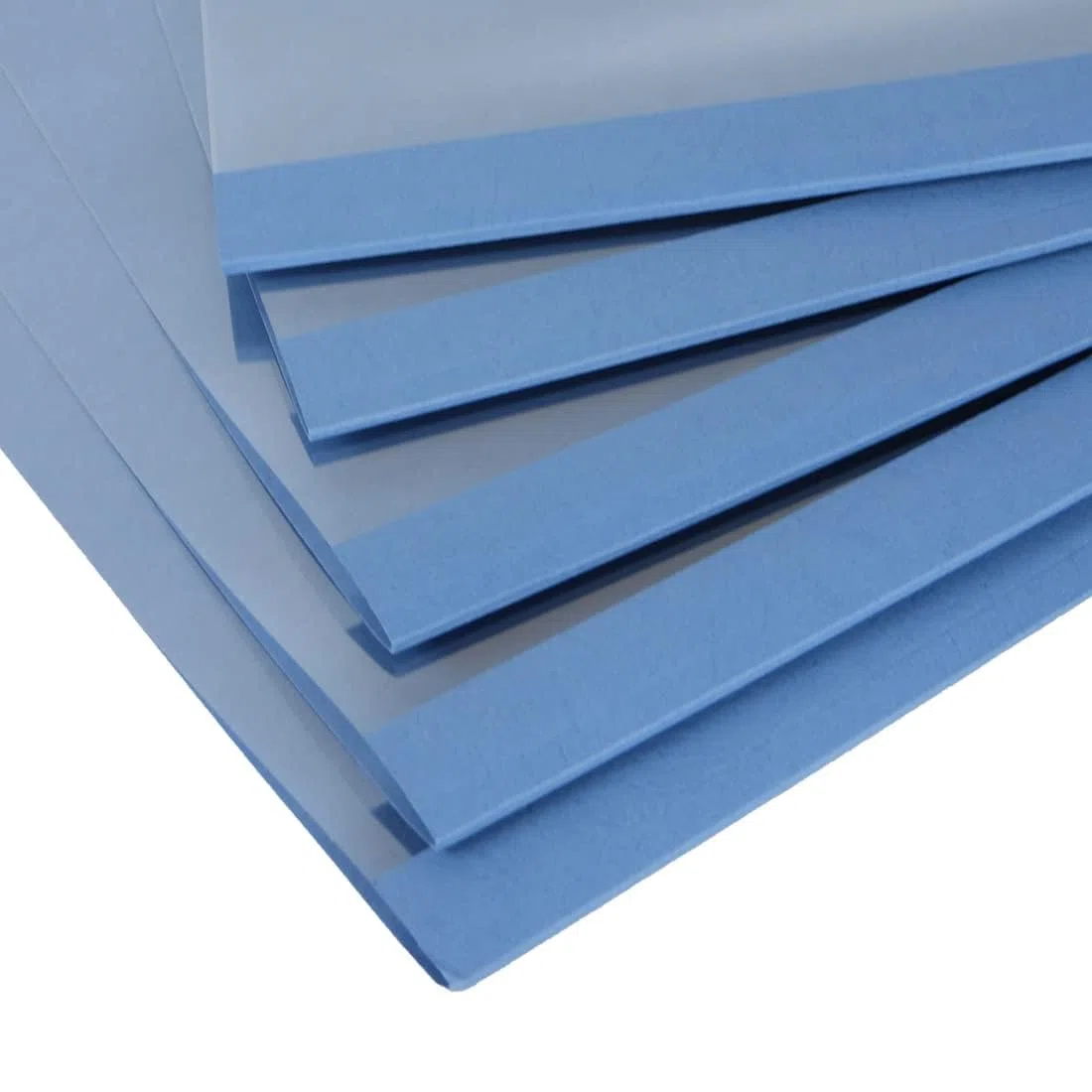 RAYSON Cubiertas térmicas de 12 mm, encuaderna hasta 100 hojas A4, transparente/azul, pack de 25