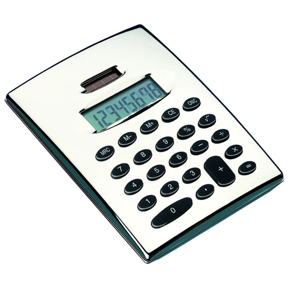 Klassik - Calculadora de Mesa (11 x 14 cm), Color Plateado