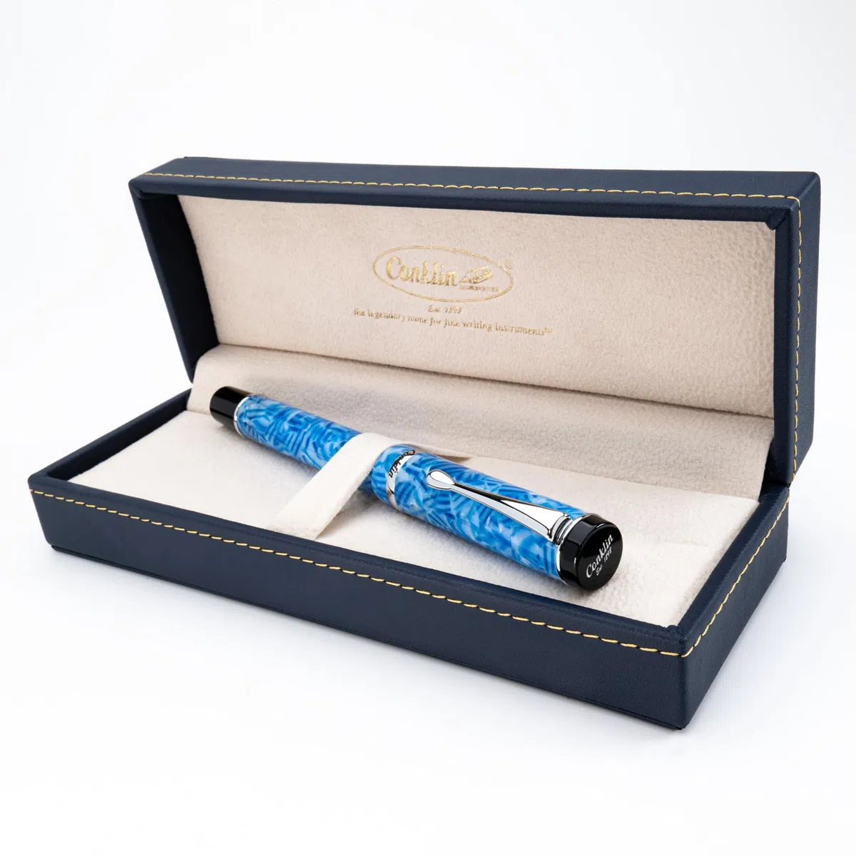 Conklin Hielo azul Duragraph pluma estilográfica