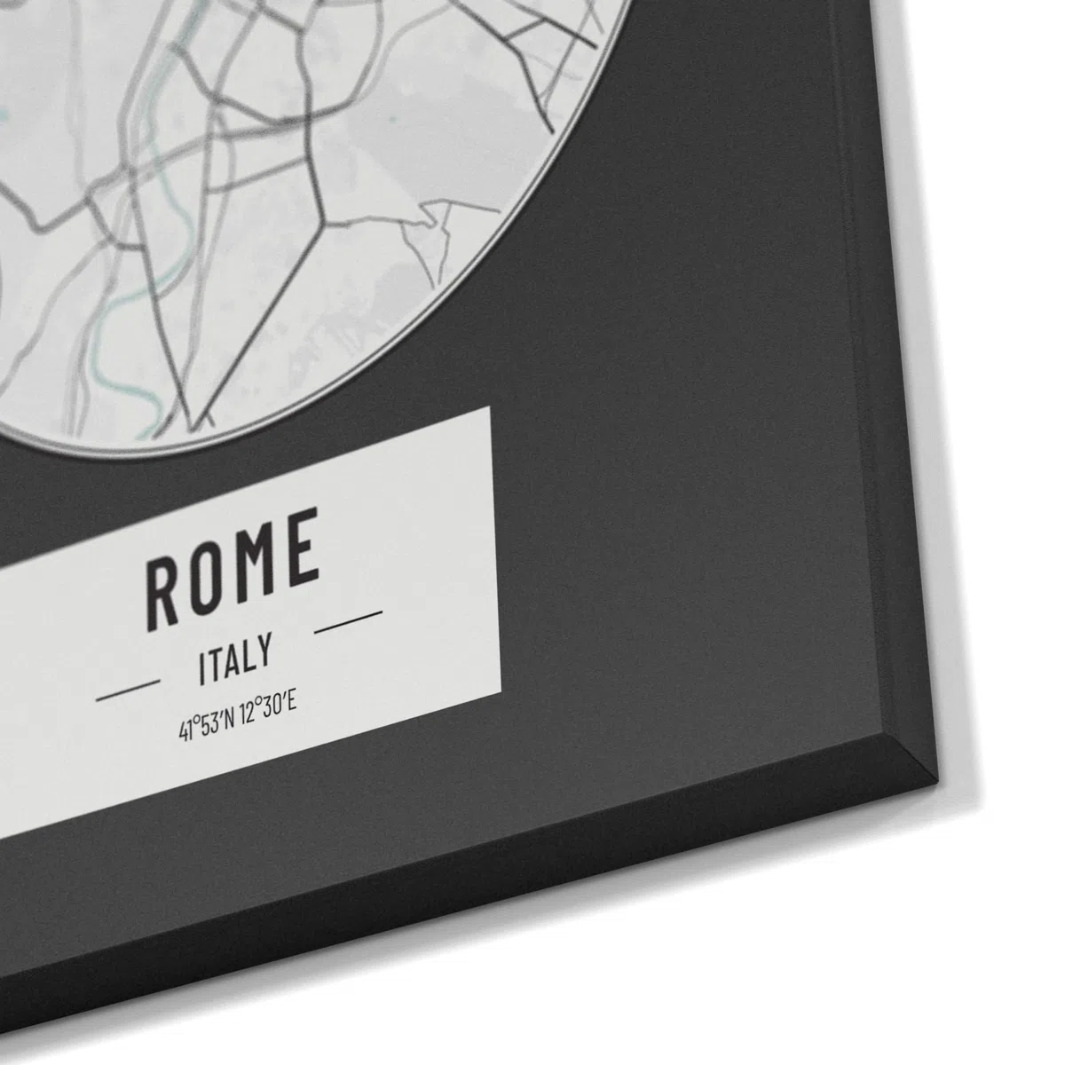DEQORI Pizarra magnética con impresión UV, diseño "mapa de la ciudad", diseño rectangular, 90 x 60 cm, tiza metálica para escribir, decoración de pared para cocina, pasillo, habitación infantil y
