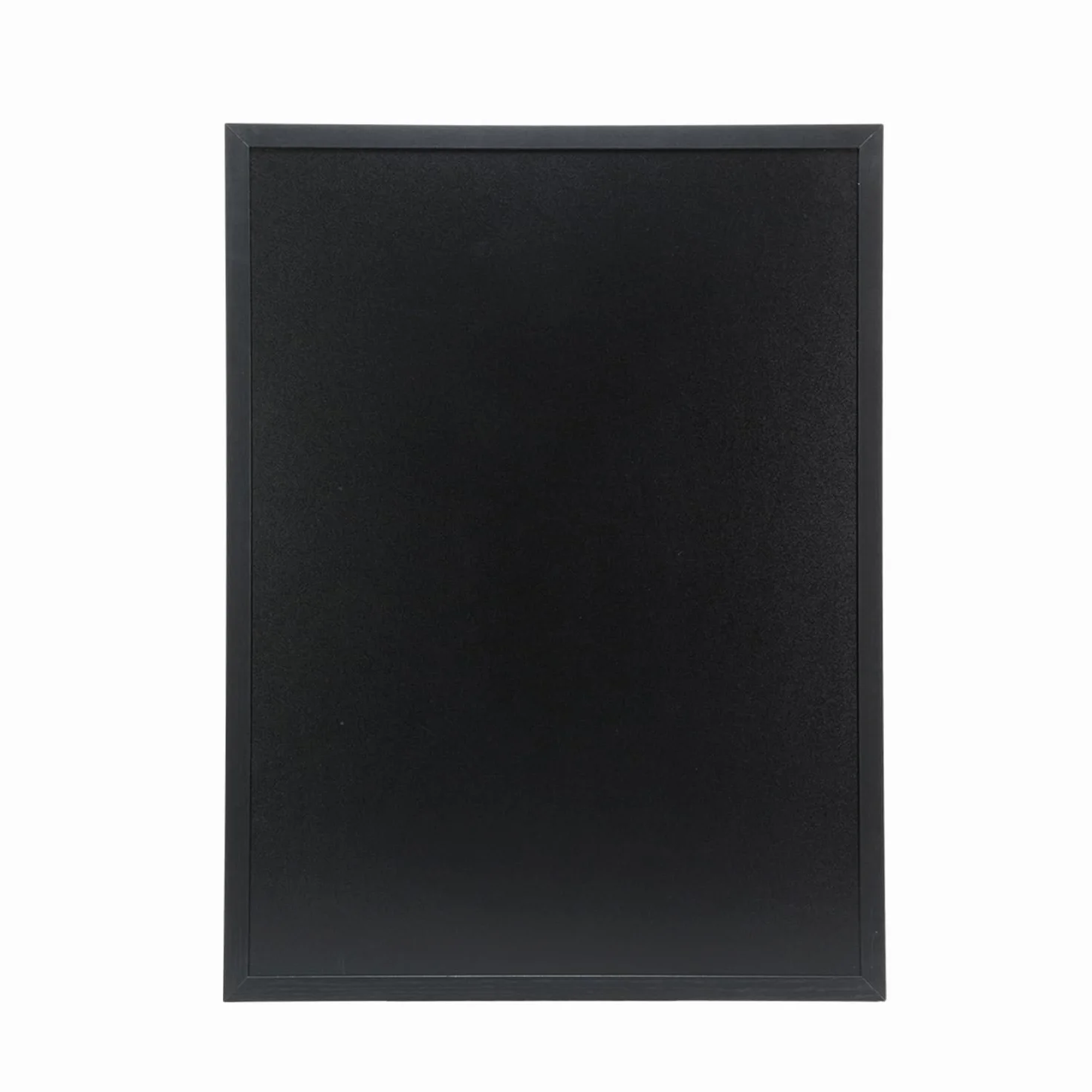 Pizarra de Pared Doble Cara Marco Madera Lacada 60 x 80 cm Negro SECURIT Woody
