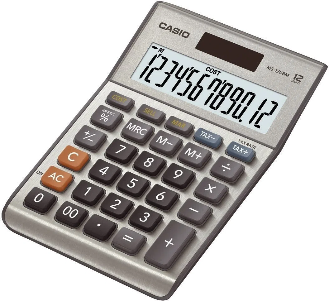Best Price Square Calculator, 12 Digit, Desk MS-120BM by CASIO