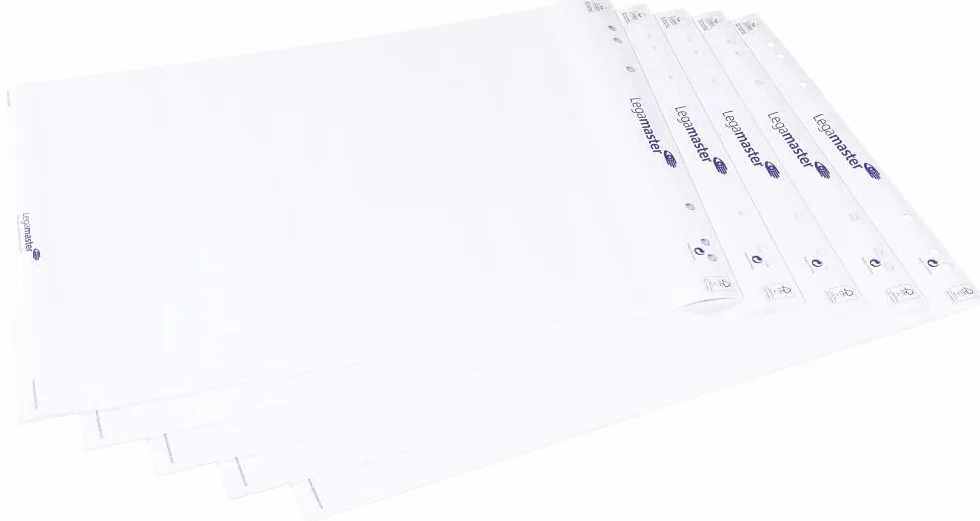 Legamaster Bloc de papel de rotafolio Cuadriculado Blanco 5 pzs